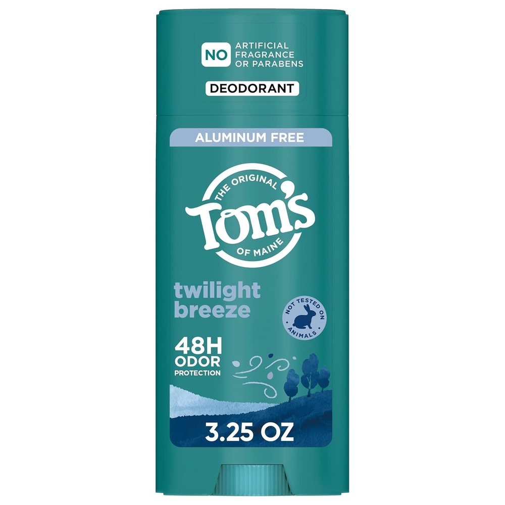 imageToms of Maine Mountain Spring Natural Deodorant for Men and Women Aluminum Free No Artificial Fragrances Dyes or Preservatives Baking Soda Free 48Hour Odor Protection 325 ozTwilight Breeze