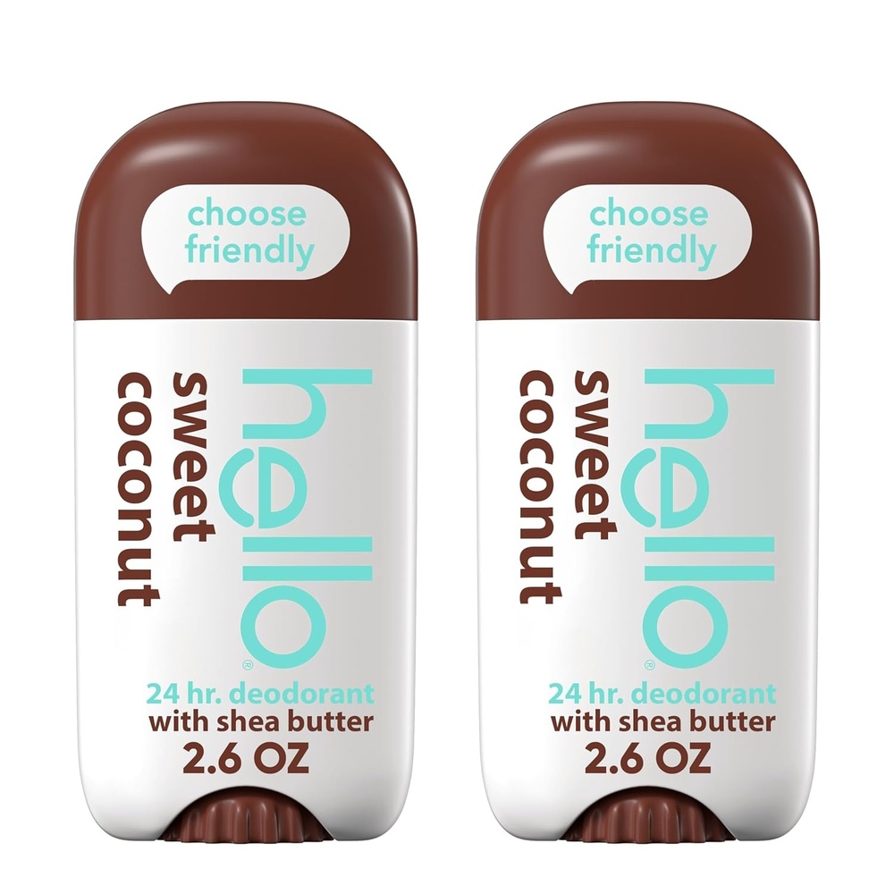 imagehello Unicorn Aluminum Free Deodorant for Women Girls Safe for Kids Dermatologically tested Natural Fragrance 2 PackSweet Coconut