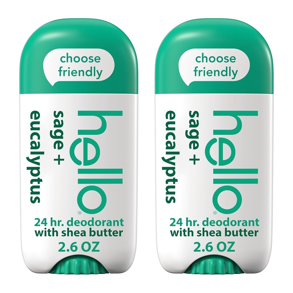 imagehello Unicorn Aluminum Free Deodorant for Women Girls Safe for Kids Dermatologically tested Natural Fragrance 2 PackWhite Sage Eucalyptus