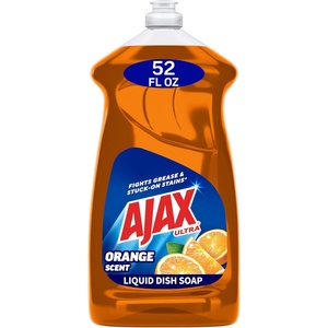 Ajax Ultra Liquid Dish Soap Orange Scent, Triple Action, 90 fl oz Bottle(Orange)
