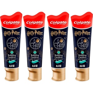 Colgate Kids Bluey Toothpaste with Fluoride for Cavity Protection, Ages 2+, ADA Accepted, Sugar Free and Gluten Free, Bubble Fruit Flavor, 4 Pack, 4.6 Oz Tubes(Harry Potter)