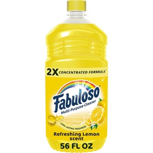 Fabuloso Multi-Purpose Cleaner, 2X Concentrated Formula, Floor Cleaner, Pineapple Scent, 56 fl oz(Lemon)
