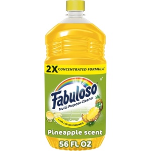 Fabuloso Multi-Purpose Cleaner, 2X Concentrated Formula, Floor Cleaner, Pineapple Scent, 56 fl oz(pineapple)