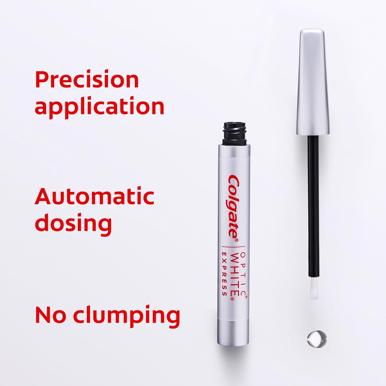 imageColgate Optic White Express Teeth Whitening Pen Teeth Stain Remover for Whiter Teeth in 1 Day Enamel Safe Designed for No Tooth Sensitivity 008 OZ