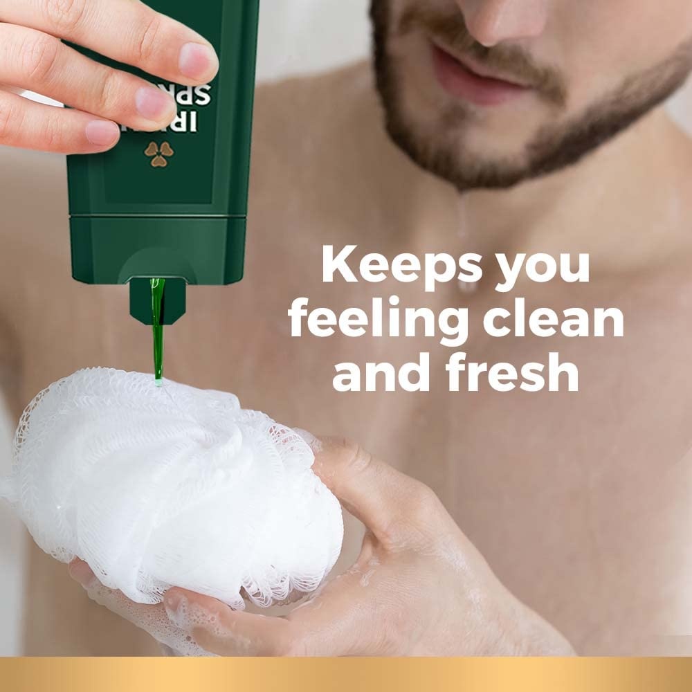 imageIrish Spring Mens Body Wash Moisture Blast Body Wash for Men Feel Fresh All Day 30 Oz Pump Bottle5 in 1