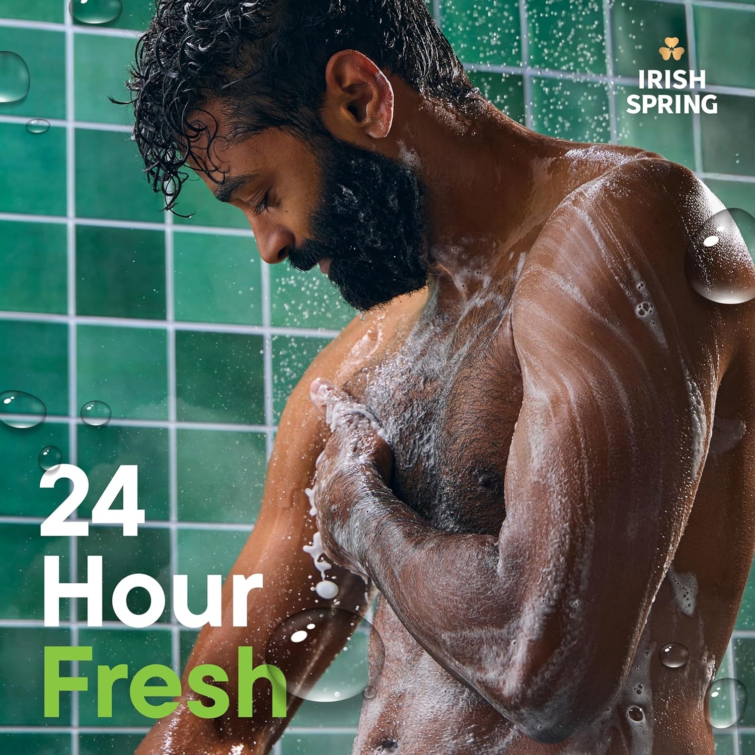 imageIrish Spring Mens Body Wash Moisture Blast Body Wash for Men Feel Fresh All Day 30 Oz Pump Bottle5 in 1