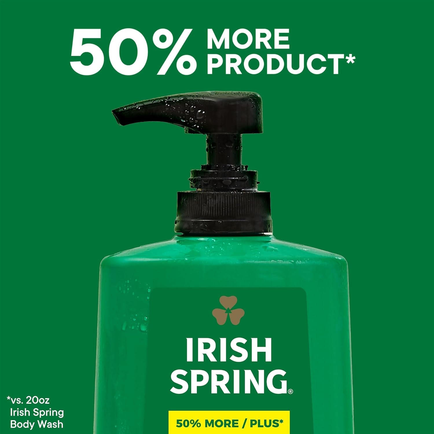 imageIrish Spring Mens Body Wash Moisture Blast Body Wash for Men Feel Fresh All Day 30 Oz Pump BottleOriginal Clean