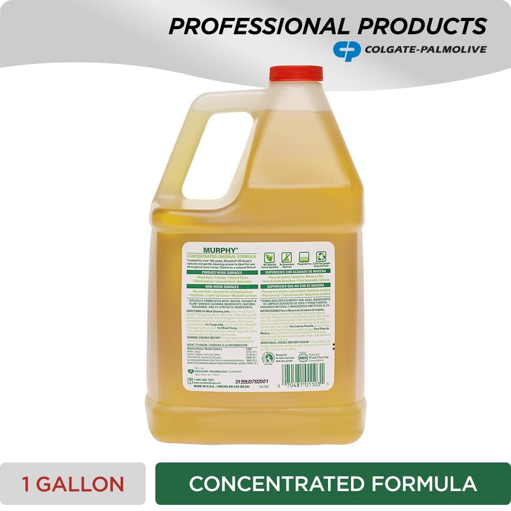 imageMurphy Oil Soap Concentrated Formula Wood Cleaner NoRinse Floor Cleaner Citronella Oil Scent 32 fl oz Bottle 3 Pack128 Fl Oz Pack of 1