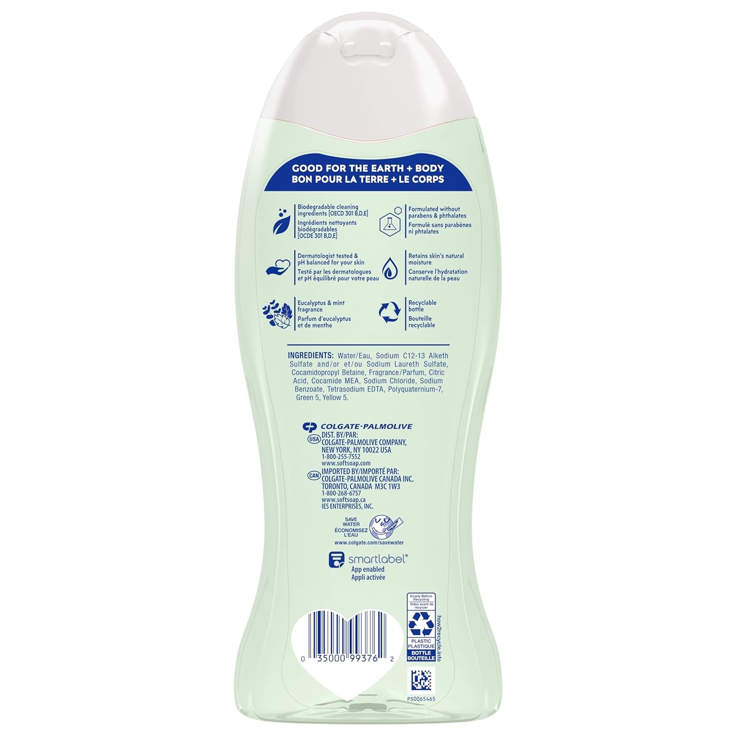 imageSoftsoap Body Wash Pomegranate amp Mango Spritz Body Wash 20 Fl Oz Pack of 4Eucalyptus Mint