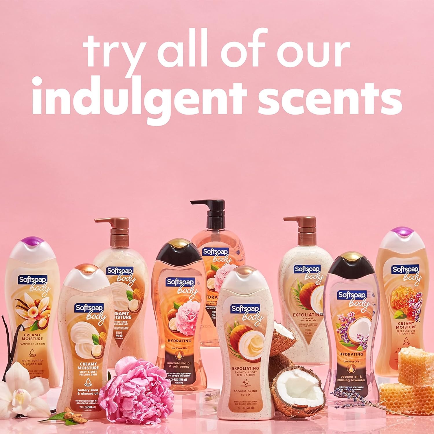 imageSoftsoap Body Wash Pomegranate amp Mango Spritz Body Wash 20 Fl Oz Pack of 4Macademia