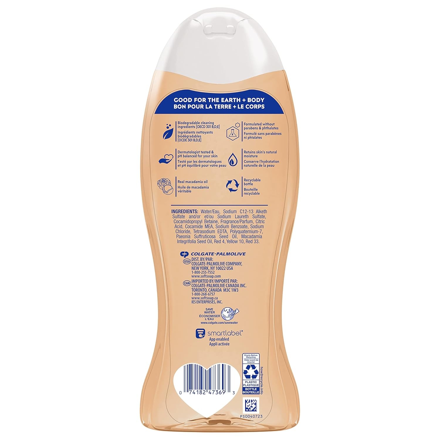 imageSoftsoap Body Wash Pomegranate amp Mango Spritz Body Wash 20 Fl Oz Pack of 4Macademia
