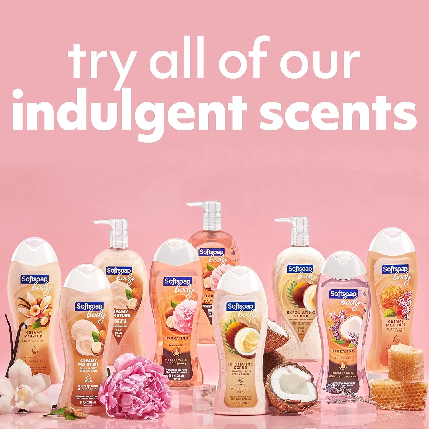 imageSoftsoap Body Wash Pomegranate amp Mango Spritz Body Wash 20 Fl Oz Pack of 4Macademia