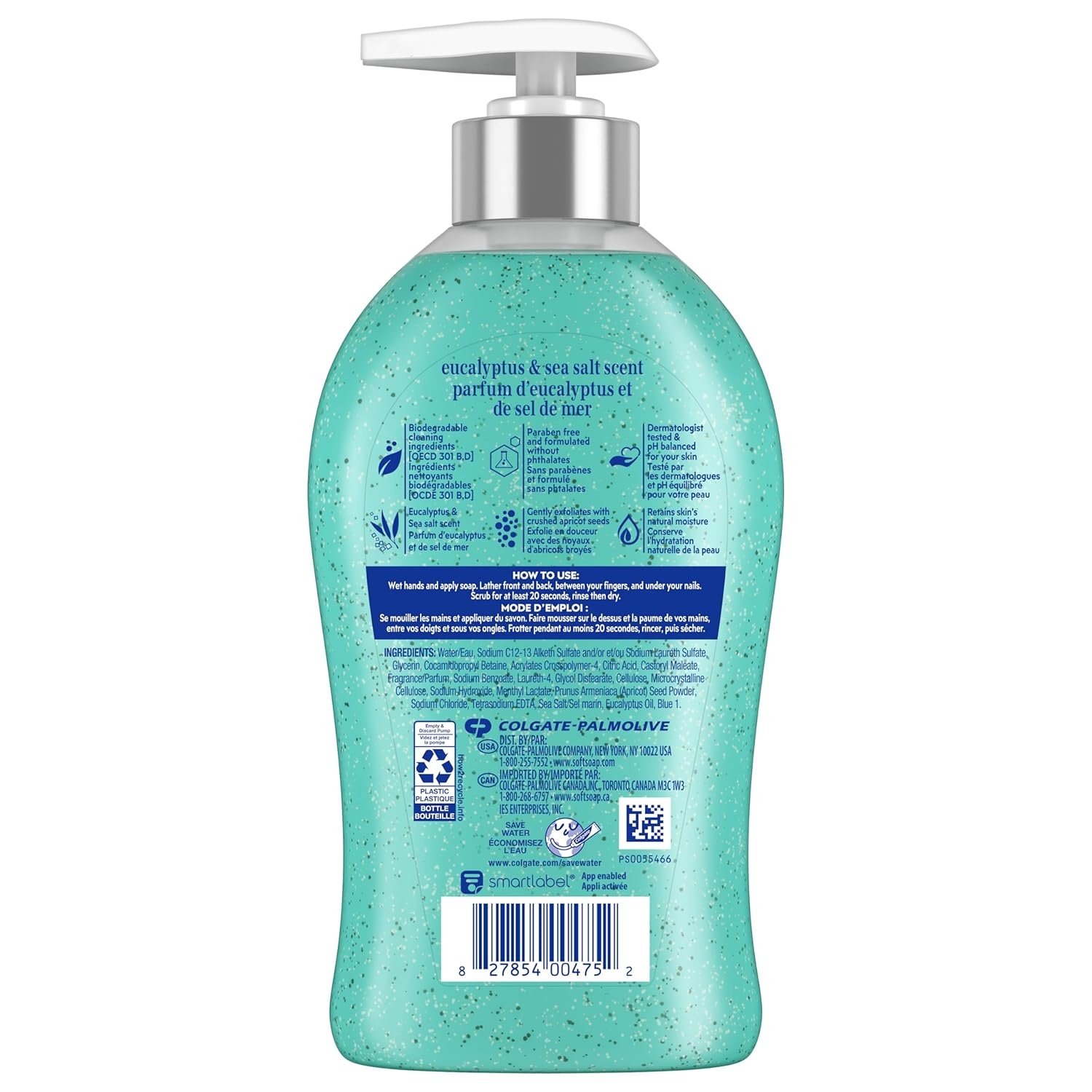 imageSoftsoap Warm Vanilla amp Coconut Milk Scent Liquid Hand Soap Moisturizing Liquid Hand Soap 1125 Ounce 6 PackEucalyptus Sea Salt