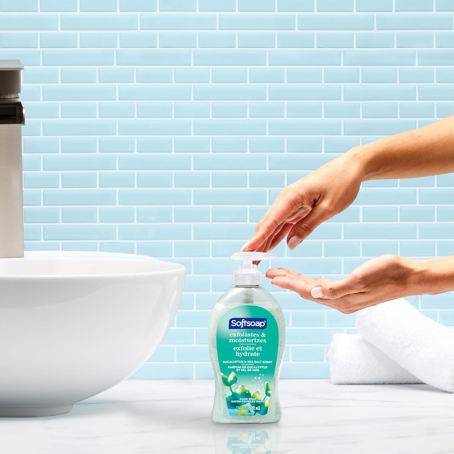 imageSoftsoap Warm Vanilla amp Coconut Milk Scent Liquid Hand Soap Moisturizing Liquid Hand Soap 1125 Ounce 6 PackEucalyptus Sea Salt