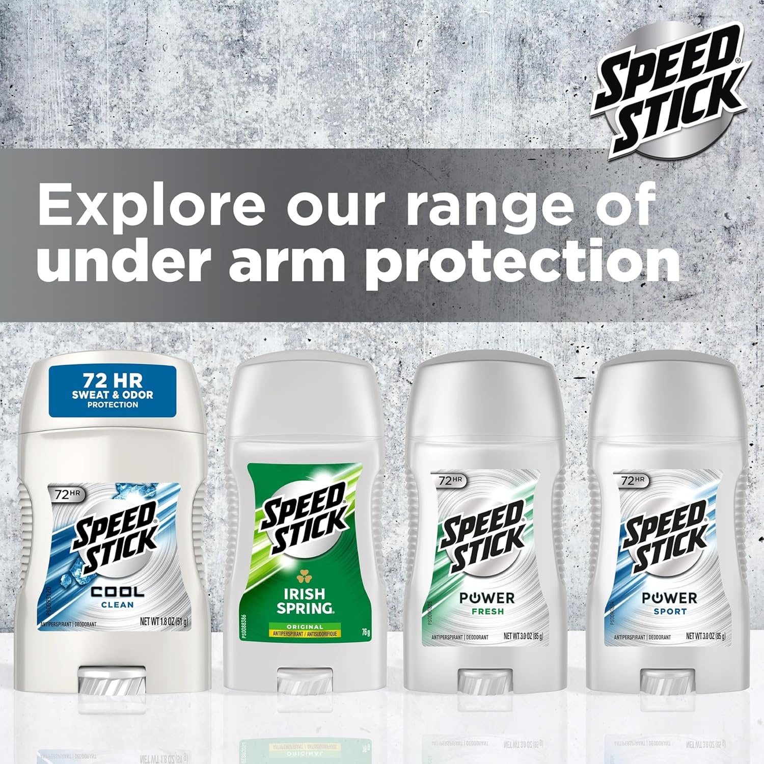 imageSpeed Stick Mens Deodorant Regular 3 Ounce 4 Pack4 Count Pack of 1