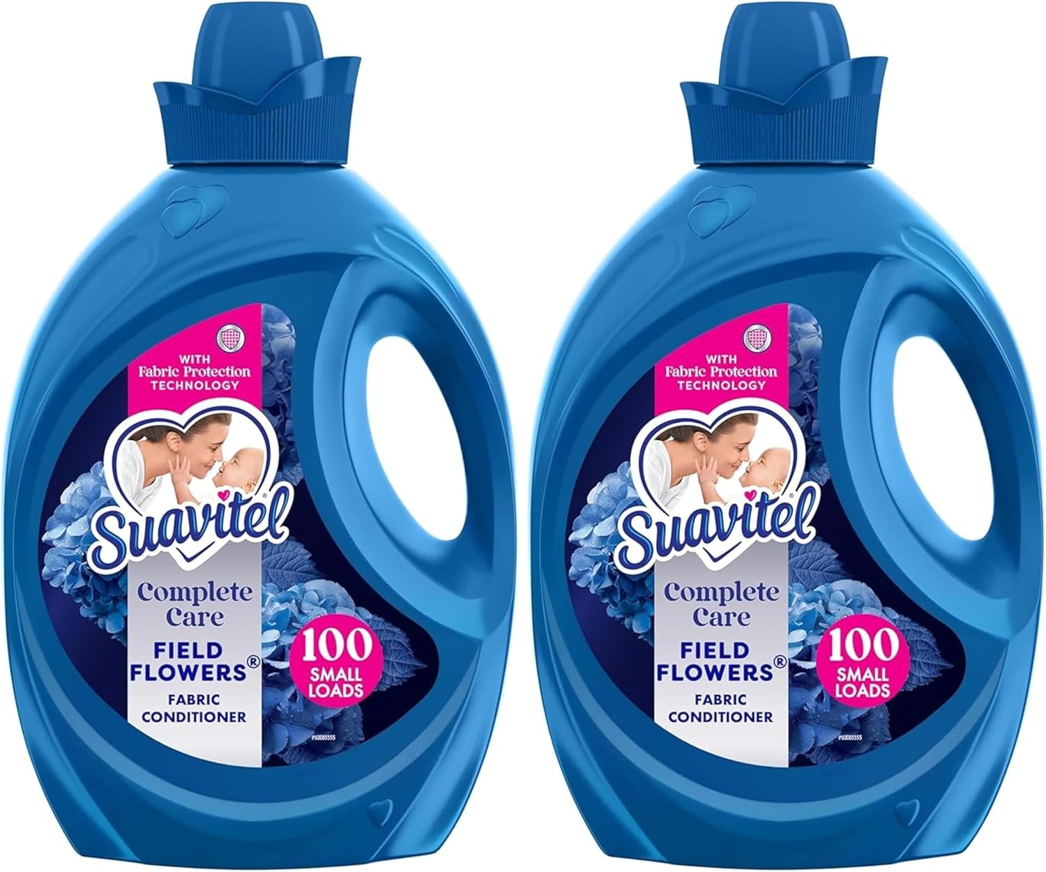 imageSuavitel Complete Liquid Fabric Softener Fabric Conditioner HE Compatible 100 Small Loads Field Flowers Scent 100 fl oz BottleField Flowers Complete