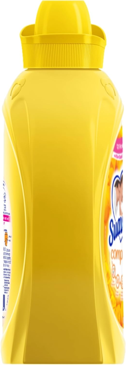 imageSuavitel Complete Liquid Fabric Softener Fabric Conditioner HE Compatible 100 Small Loads Field Flowers Scent 100 fl oz BottleMorning Sun Complete