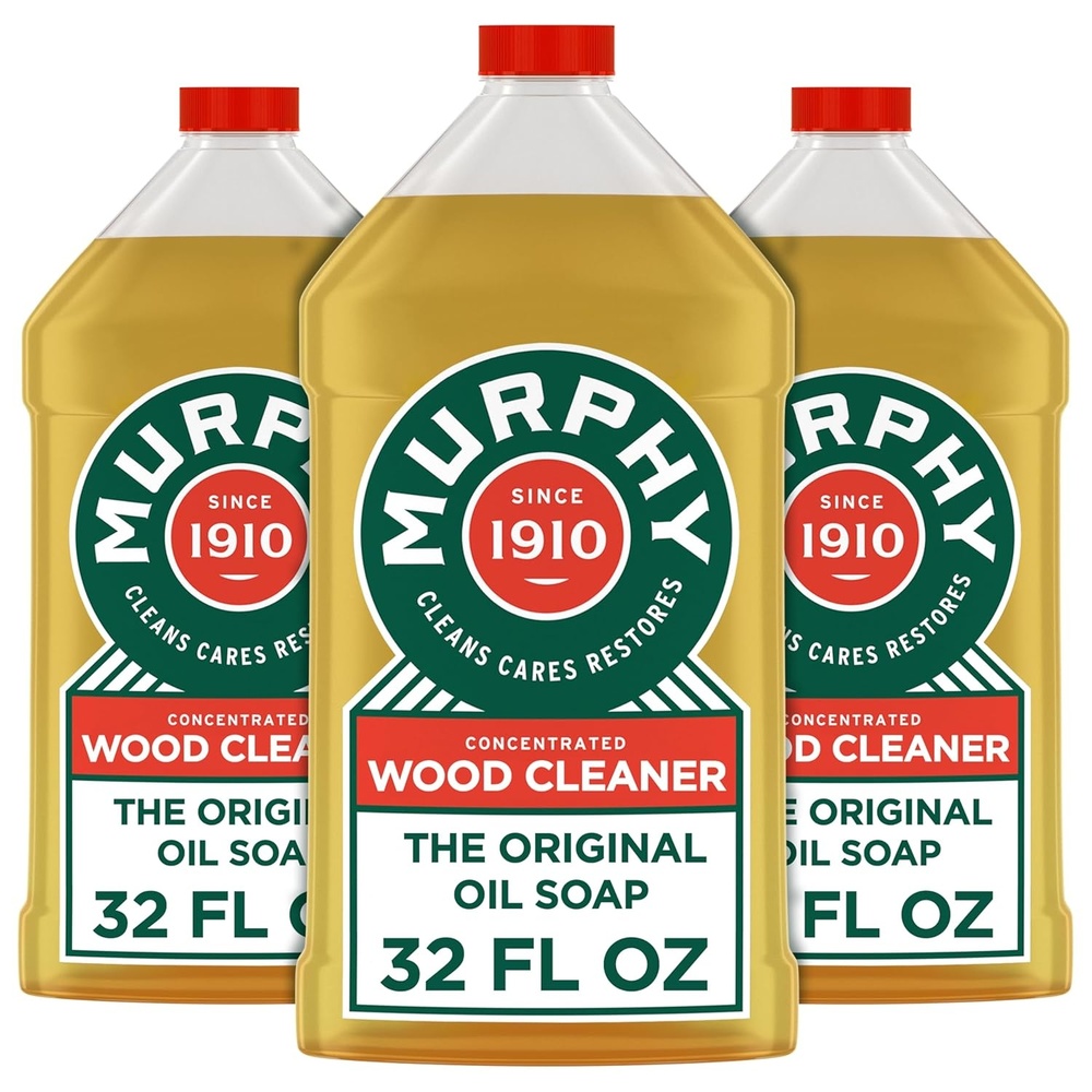 imageMurphy Oil Soap Concentrated Formula Wood Cleaner NoRinse Floor Cleaner Citronella Oil Scent 32 fl oz Bottle 3 Pack32 Fl Oz Pack of 3