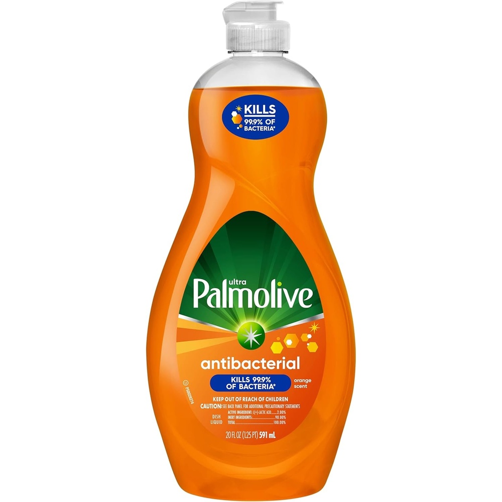 imagePalmolive Ultra Dish Liquid Orange Antibacterial 325 Fl Oz Pack of 1Lemon