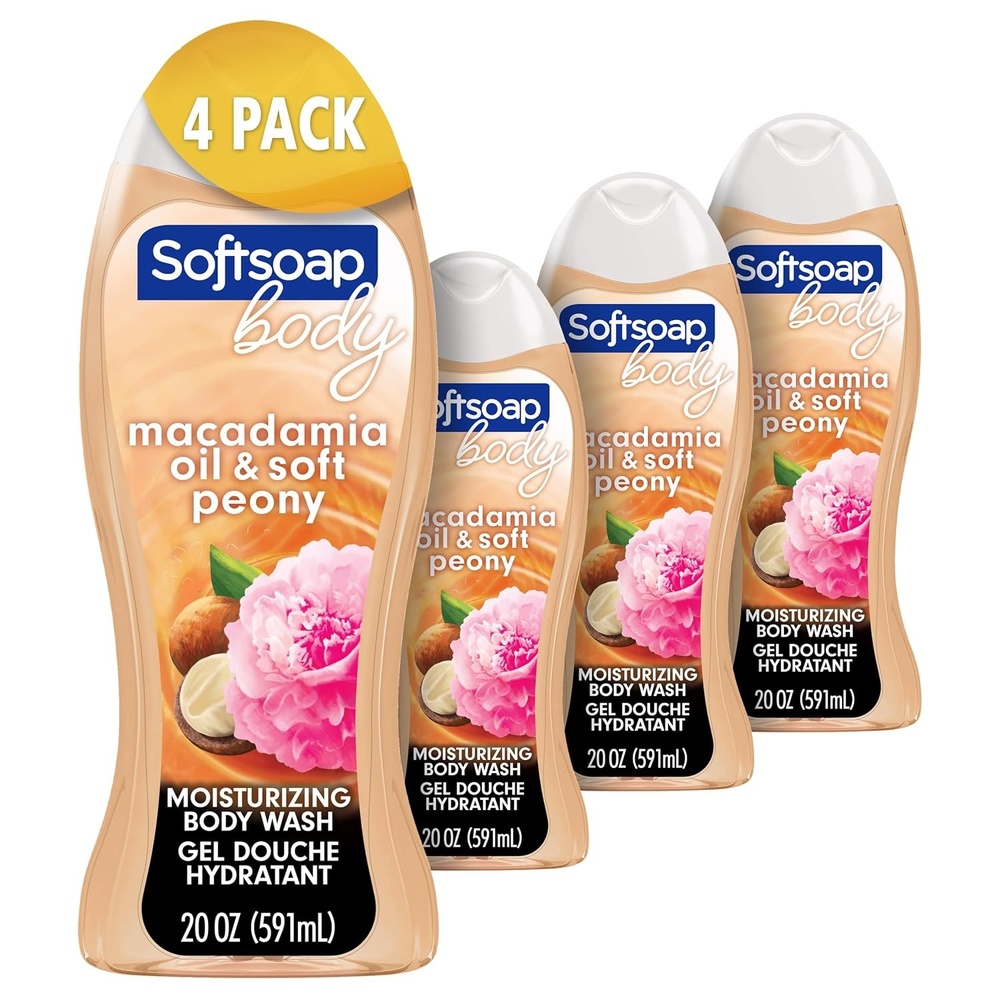 imageSoftsoap Body Wash Pomegranate amp Mango Spritz Body Wash 20 Fl Oz Pack of 4Macademia