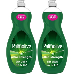 Palmolive Ultra Strength Liquid Dish Soap, Original Green, 32.5 Fluid Ounce (Packaging May Vary)(32.5 Fl Oz (Pack of 2))